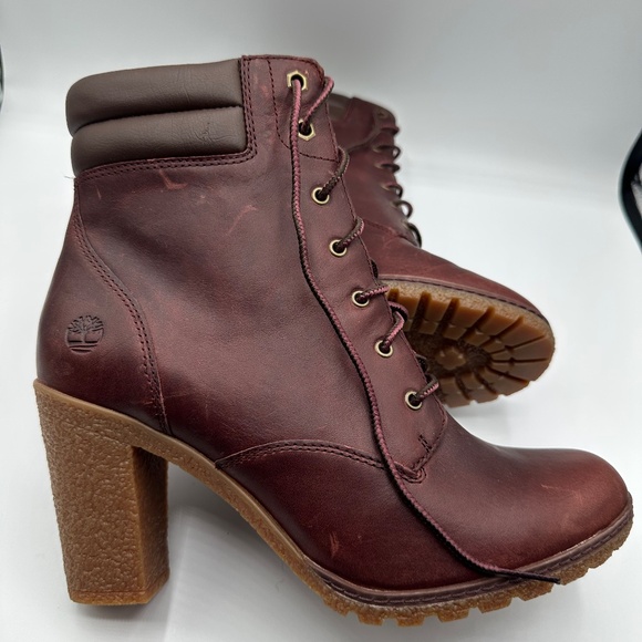 Timberland Women's Allington 6" Lace-Up Burgundy Boots - Picture 5 of 5
